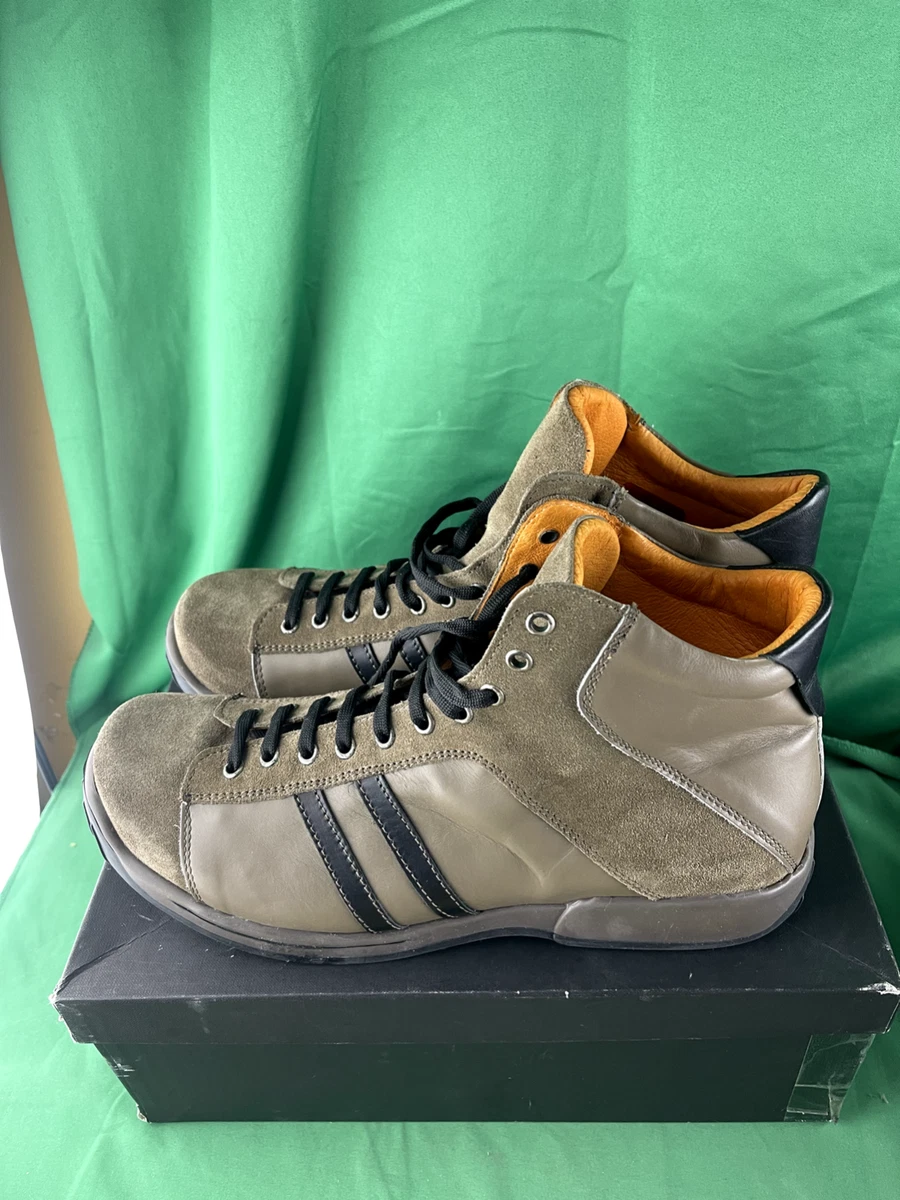 Impulse navy shop leather sneakers