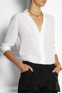 Equipment-100-Real-Silk-Lapel-Neck-Shirt-Women-Long-Sleeve-OL-Career-Tops-White
