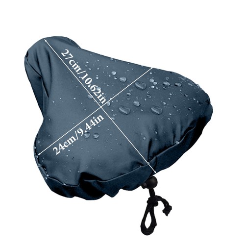 Protective Bike Seat Rain Cover Dust Bicycle Saddle Plastic Elastic Black Unisex - Picture 9 of 16