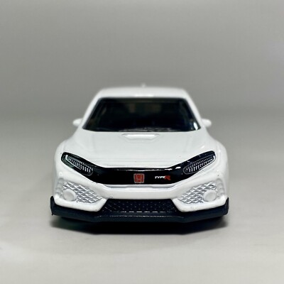 2018 Honda Civic Type R White 1:64 Scale Diecast Diorama