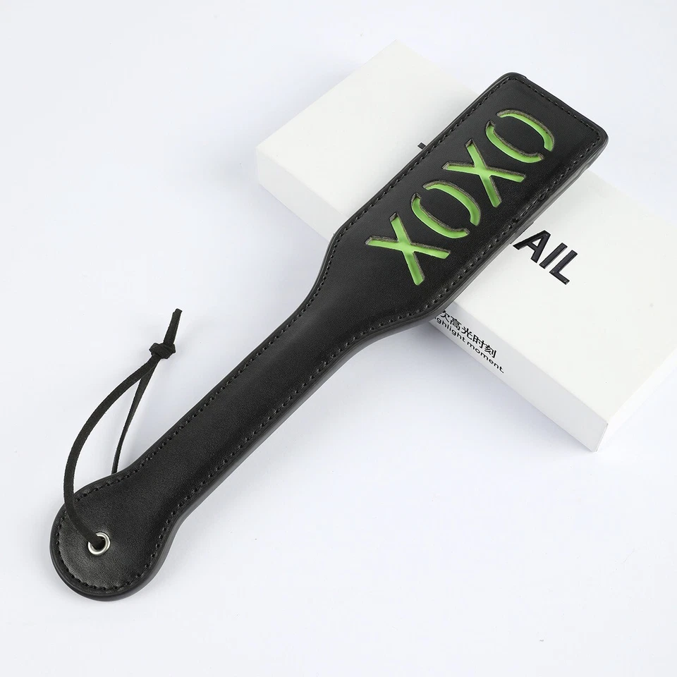 Para Hombres Nalgadas Montar Cultivo Látigo Flogger Bondage Golpe Luminoso BDSM Herramienta Equipo Foto 4 de 4