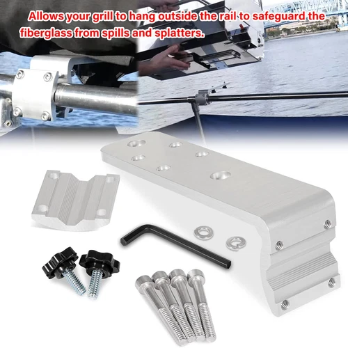 for Kuuma 58182 Stow N' Go Grill Rail Mount 7/8" to 1-1/4" Marine BBQ Boat RV - Picture 8 of 10