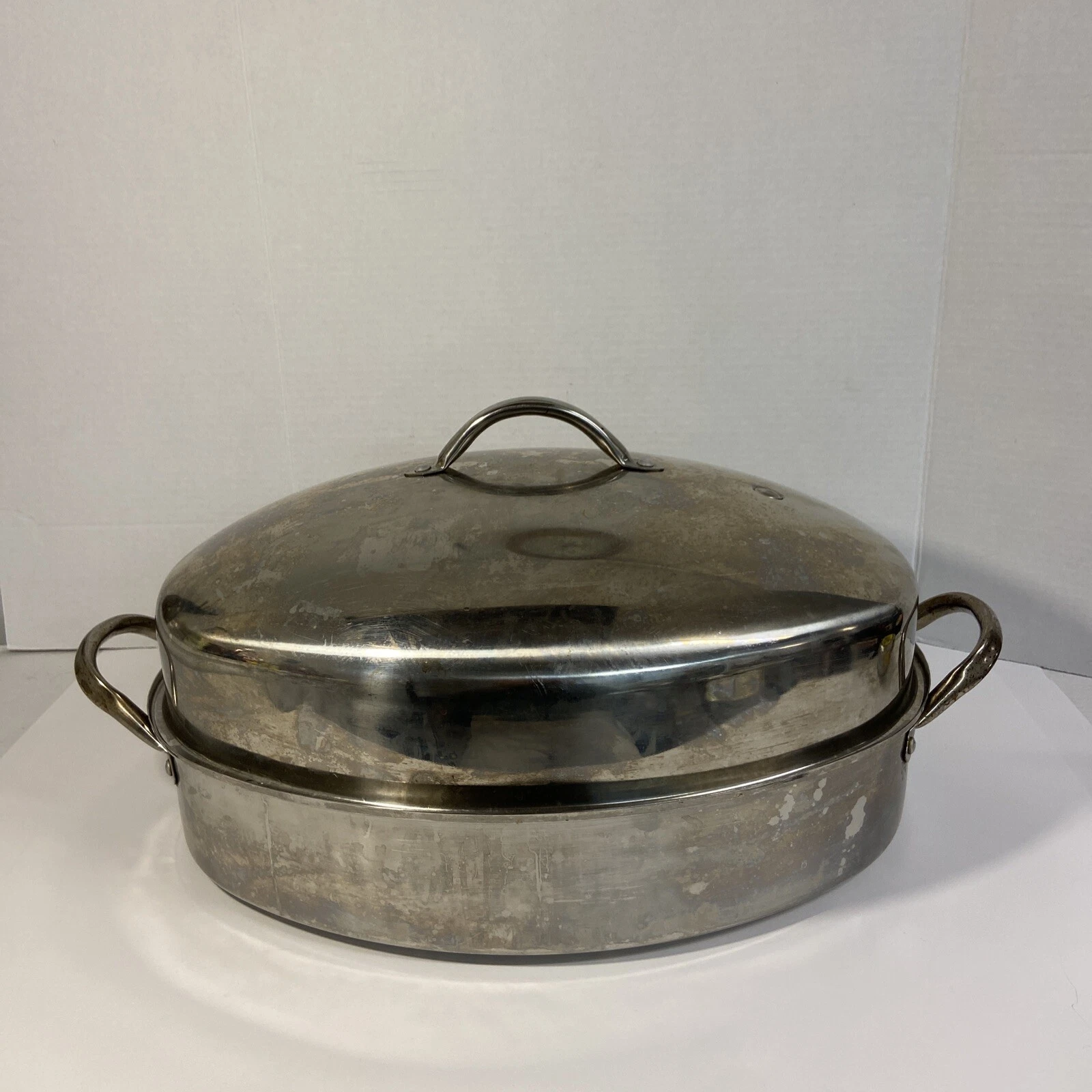 COOKS CLUB Roasting Pan with cover 18/10 Stainless Steel