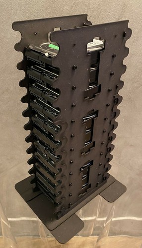 DIY 3.5 inch Hard drive caddy bracket rack, 12 stack, black MDF 3mm - 第 3/6 張圖片