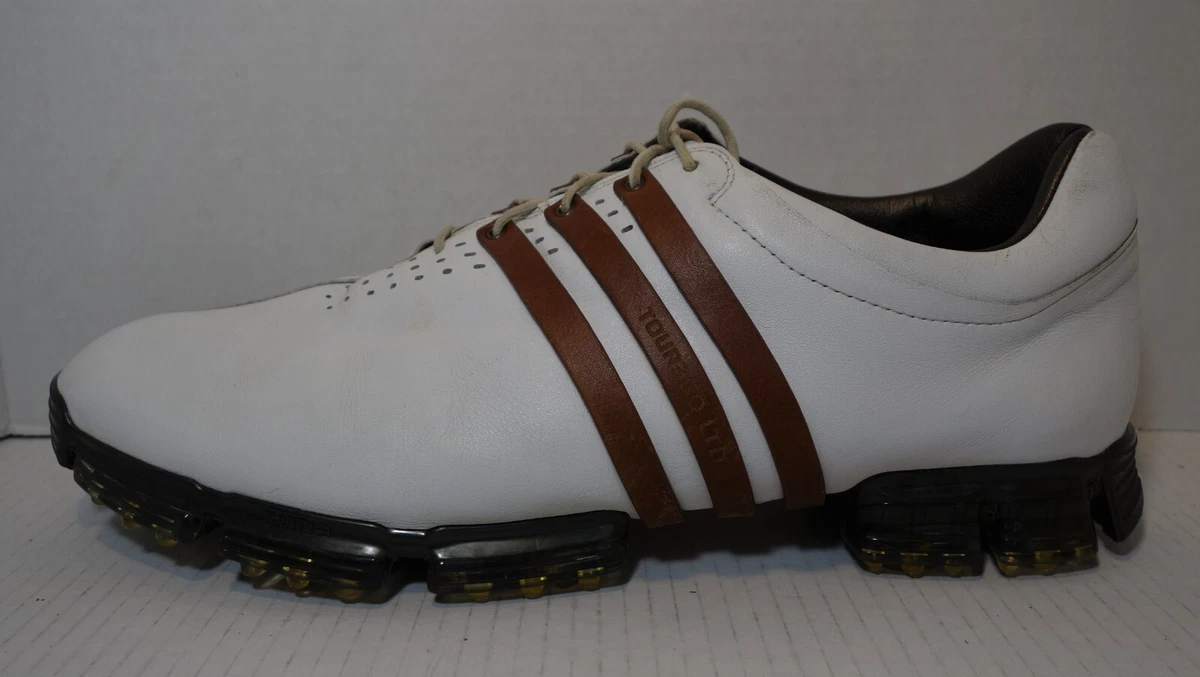 MEN S ADIDAS TOUR 360 LTD GOLF SHOES SZ 13 BLACK WHITE BROWN