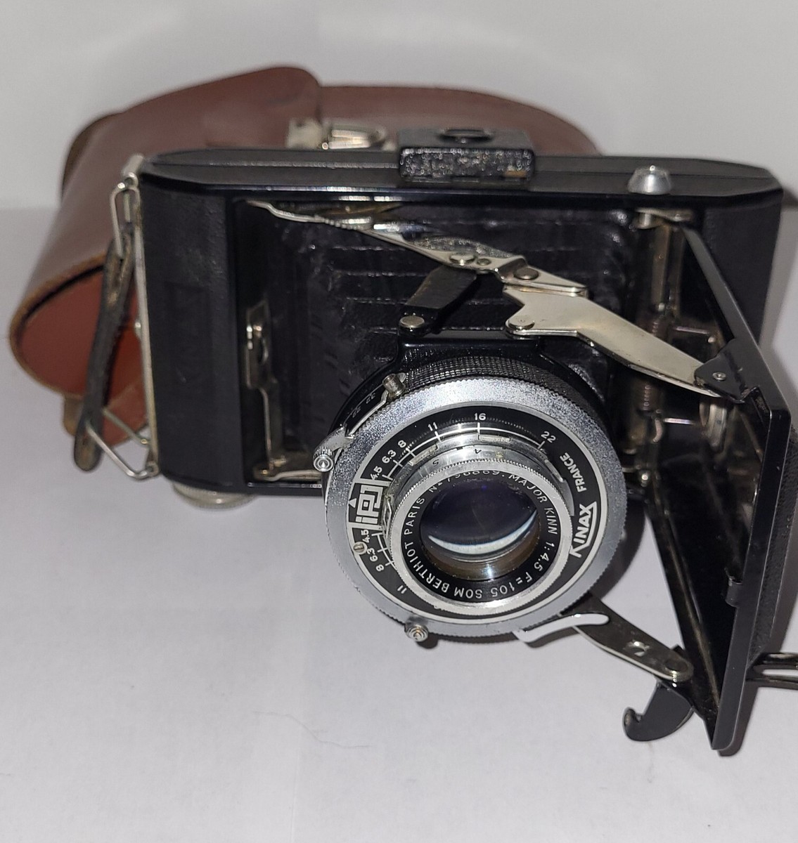 Ancien Appareil Photo Kodak Kinax Avec étui Cuir – Vintage, état D'occasion