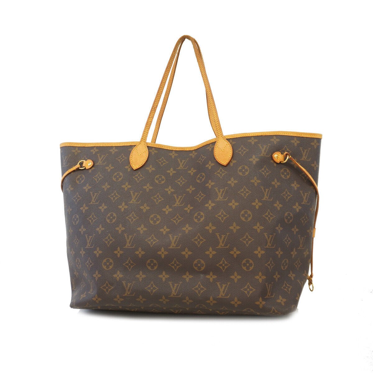 Louis+Vuitton+Neverfull+Tote+Bag+GM+Brown+Monogram+Canvas for sale online