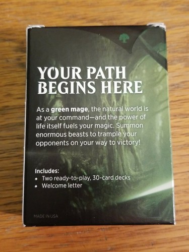 Magic The Gathering Starter 2018 paquete de tarjetas promocionales Green Mage dos - 30 barajas de cartas - Imagen 2 de 12