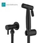 Black Muslim Shower, Douche, Handheld Toilet Spray. Single Inlet type