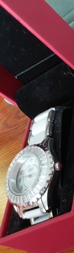 BURGI Woman's Bracelet Watch Crystal/White/Silver in Box - Picture 3 of 8