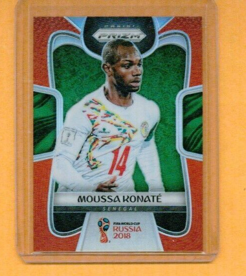 2018 PRIZM WORLD CUP MOUSSA KONATE ORANGE PRIZM #D 55/65 WORLD CUP SENEGAL