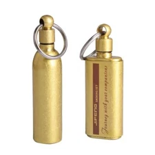 JIFENG Brass 15ml Small Kerosene Fuel Storage Refillable Bottle for Lighters