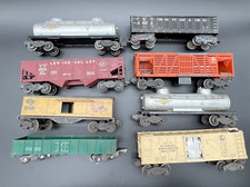 Vintage Lot Of 8 Mixed Different Size Train Cars