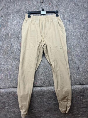 Lululemon Womens Pants Joggers Beige Elastic Waist Drawstring