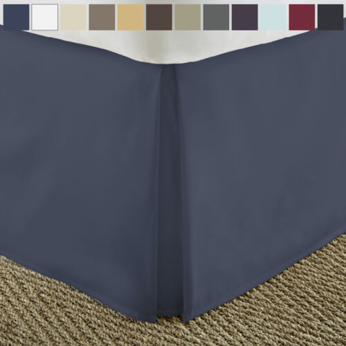 Premium Luxury by Kaycie Gray Hotel Collection Bed Skirt with 14" Drop - Afbeelding 1 van 14