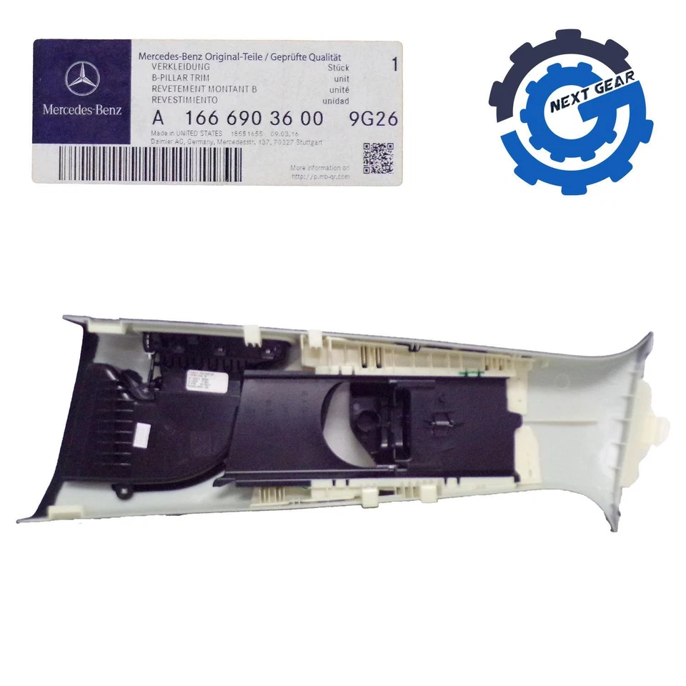 Nuevo moldura de pilar B derecha negra OEM Mercedes para 2012-2023 GLE63 AMG S 1666903600 Foto 2 de 4