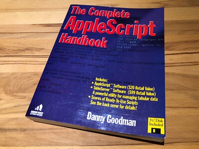 Apple Macintosh - The Complete AppleScript Handbook - Danny Goodman + Disc