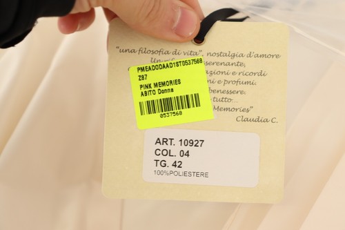PINK MEMORIES Dress A-line Wrap Off White Short Sleeves Maxi IT42/US8/M RRP $500 - Picture 7 of 7
