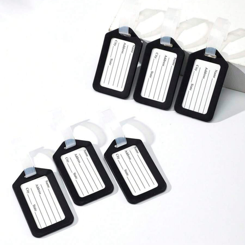 6 pcs Travel Luggage Safety ID Tag Airport Essentials Bag Suitcase ID Badge - Picture 12 of 12