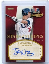 2013 USA BASEBALL CHAMPIONS #NAQ TYLER NAQUIN AUTOGRAPH RC #150/649, INDIANS