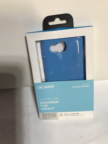 🍁 Speck Alcatel Tetra Candyshell Lite Case - Azure Blue - Afbeelding 1 van 2