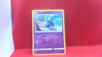 Meowstic Pokémon Card - 60/147 Rare From Sun & Moon: Burning Shadows Expansion