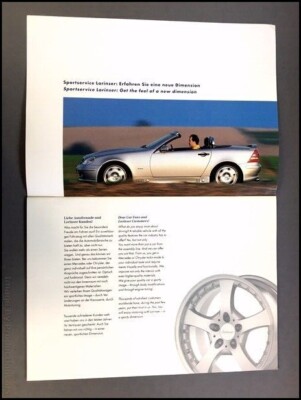 2000 2001 Mercedes Benz Lorinser Brochure Catalog Wheels CL SLK SL