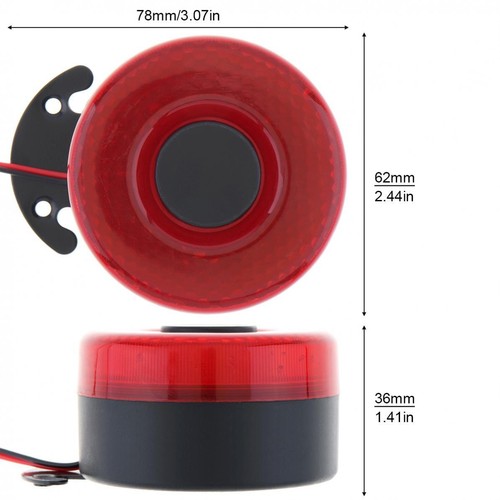 Alarma de Respaldo Beeper para Camiones 12V-24V Respaldo Alarma Sonido con Luz EE. UU. - Imagen 2 de 10