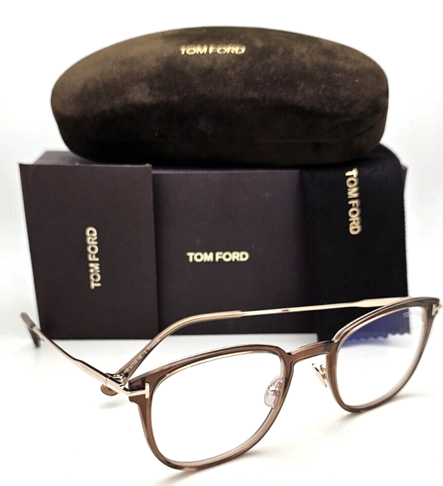 Tom Ford Reading Glasses TF 5694-B 028 52-22 Rose Gold Titanium