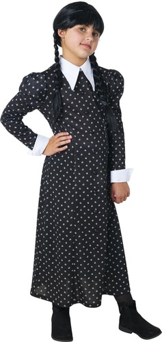 Girl's Wednesday TV Show Wednesday Addams Costume Dress for Themed Parties an...