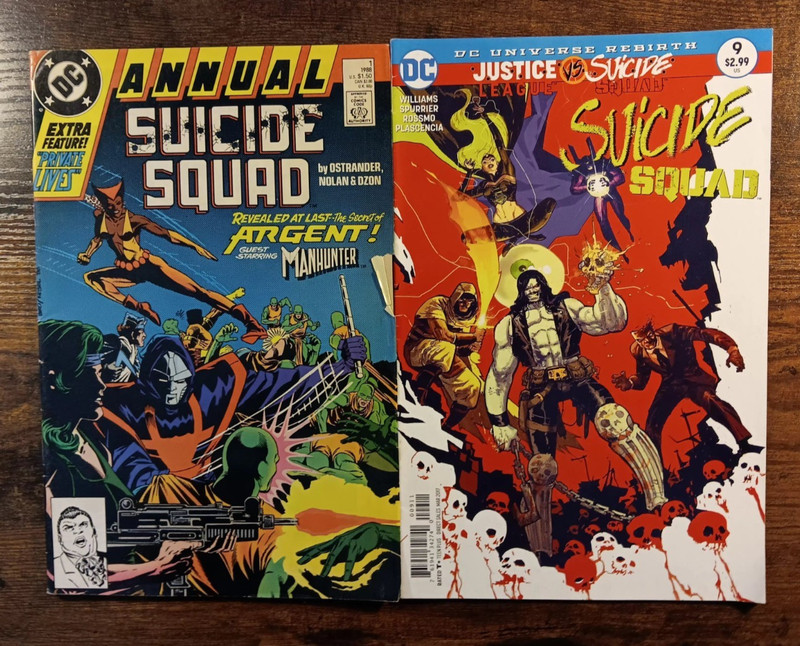 comic book dc lot of 2  suicide squad annual 1 one first justice league vs 9