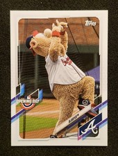 2021 Topps Opening Day #M-11 Blooper Mascots Atlanta Braves - popular Insert 