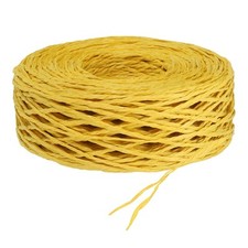 Raffia Ribbon, 109 Yard Paper Twine String for Festival Gifts Wrapping, Yellow