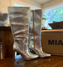 MIA Marysol Womens Silver Knee High Pointed T...