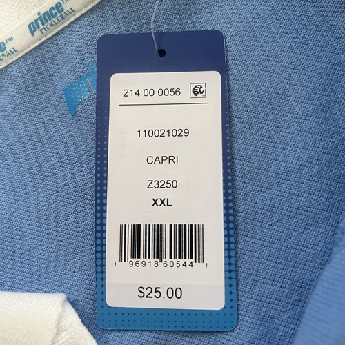 Prince Women XXL Polo Shirt Light Blue Z3250 Pickleball Tennis Performance NWT - Picture 7 of 8