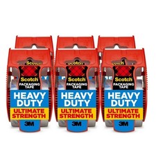 1.88 In. X 66.7 Ft. Heavy Duty Shipping Packaging Tape 6-Pack with Dispenser