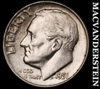 1951-D Silver Roosevelt Dime - Scarce  Better Date  No Reserve  #J8555