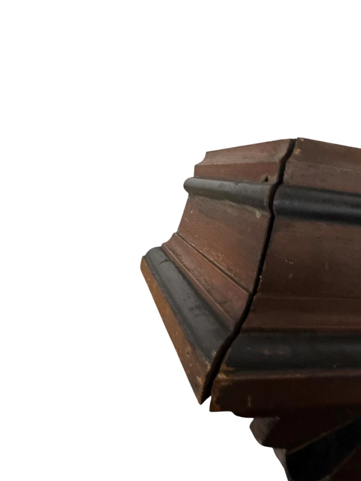 Antigua cornisa ventana Eastlake victoriana de nogal salvamento arquitectónico 1880 Foto 3 de 4