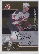 2001-02 ITG Be A Player Signature Series Gold Pierre Dagenais #250 Auto 0c2