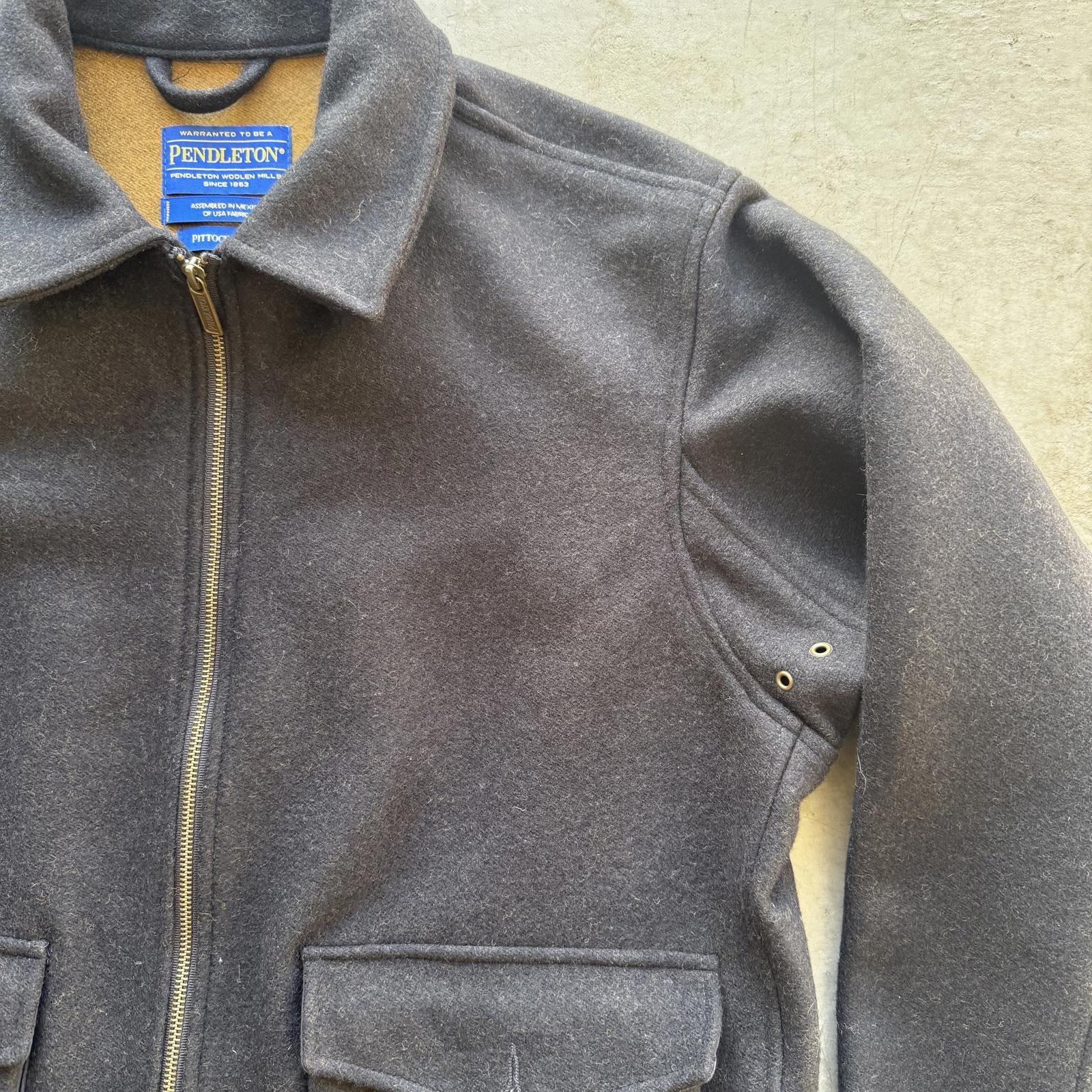 Pendleton Pittock Coat – Wool Work Jacket – Black… - image 3