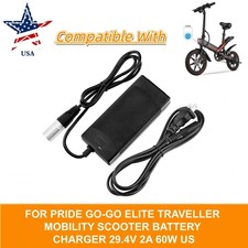 FOR PRIDE GO-GO ELITE TRAVELLER MOBILITY SCOOTER BATTERY CHARGER 29.4V 2A 60W US