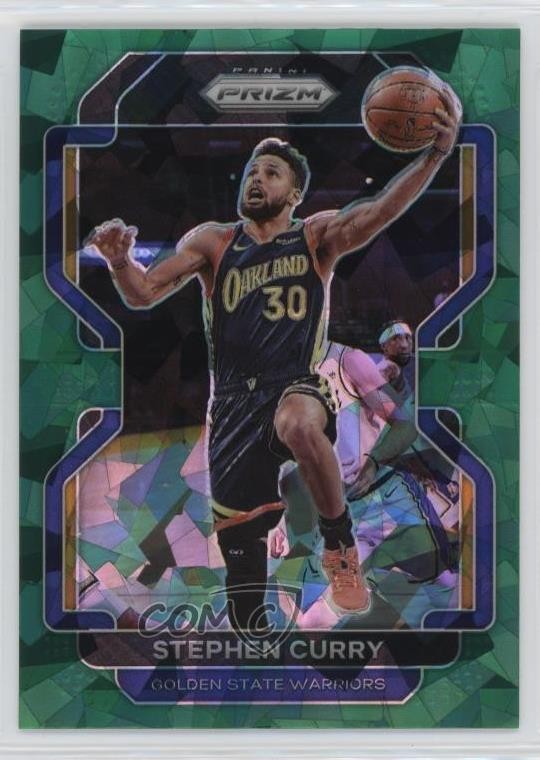 2021-22 Panini Prizm Green Ice Prizm Stephen Curry #154 14cm