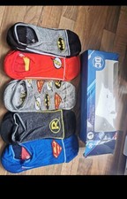 Image of DC Superhero Socks, Comes In A Box, Size Kids 11.5-3