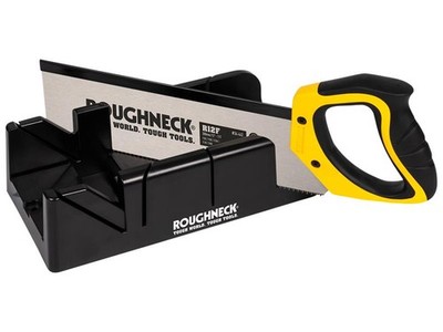 Roughneck Gehrungskasten & Hardpoint Zugsäge Set 300Mm (12In) ROU34490
