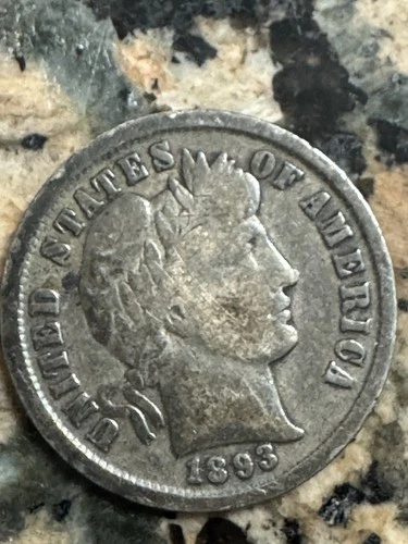 1893 Barber Dime, Better Date, Better Details, 99c shipping