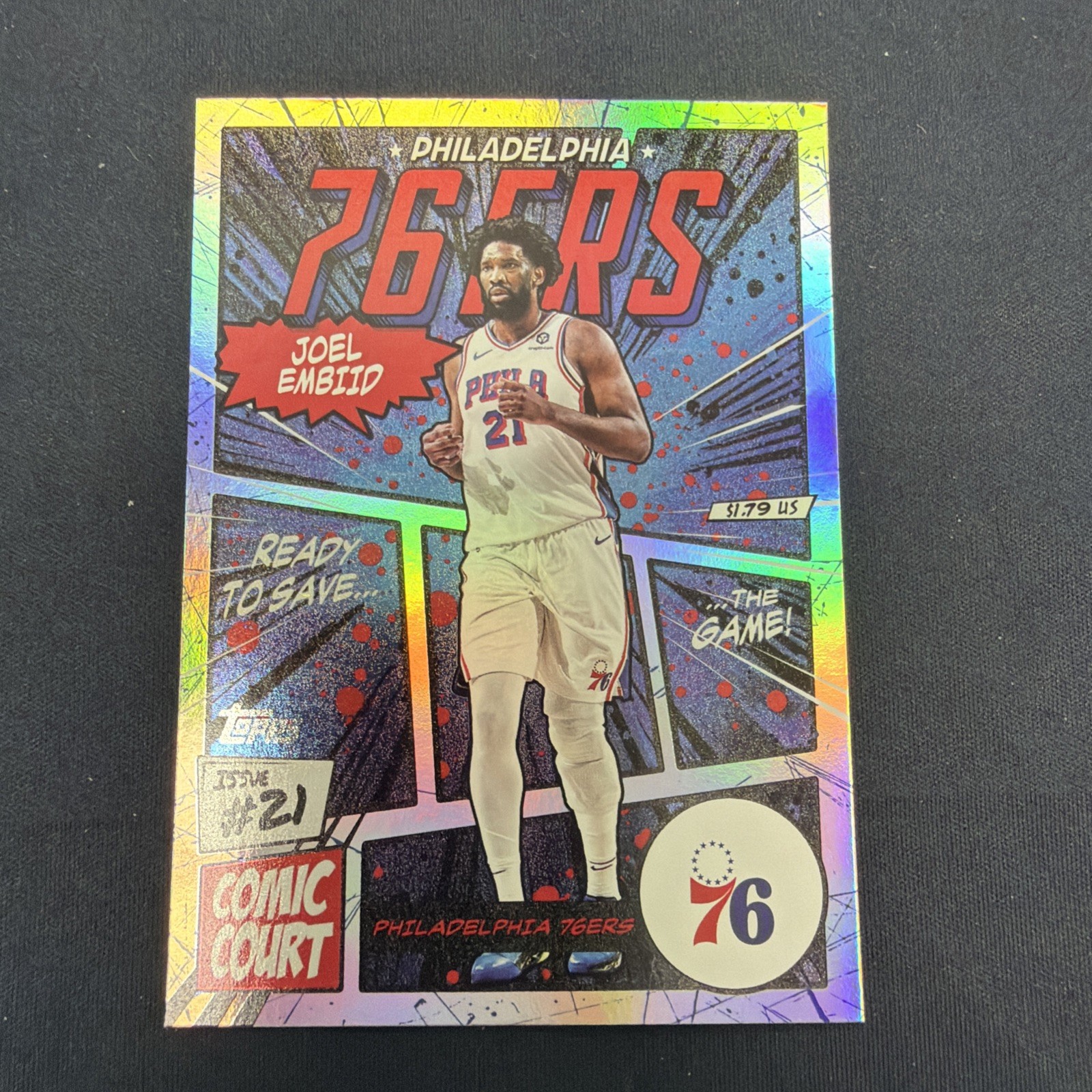 2025-26 Topps Joel Embiid Comic Court #CC-8 76ers 251285