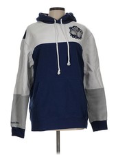 Mitchell Ness Women Blue Pullover Hoodie L