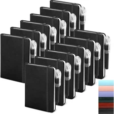 Small Notebook College Ruled 12 Pack (Black) 3.7x5.7 in Pocket Notebook Bulk ...