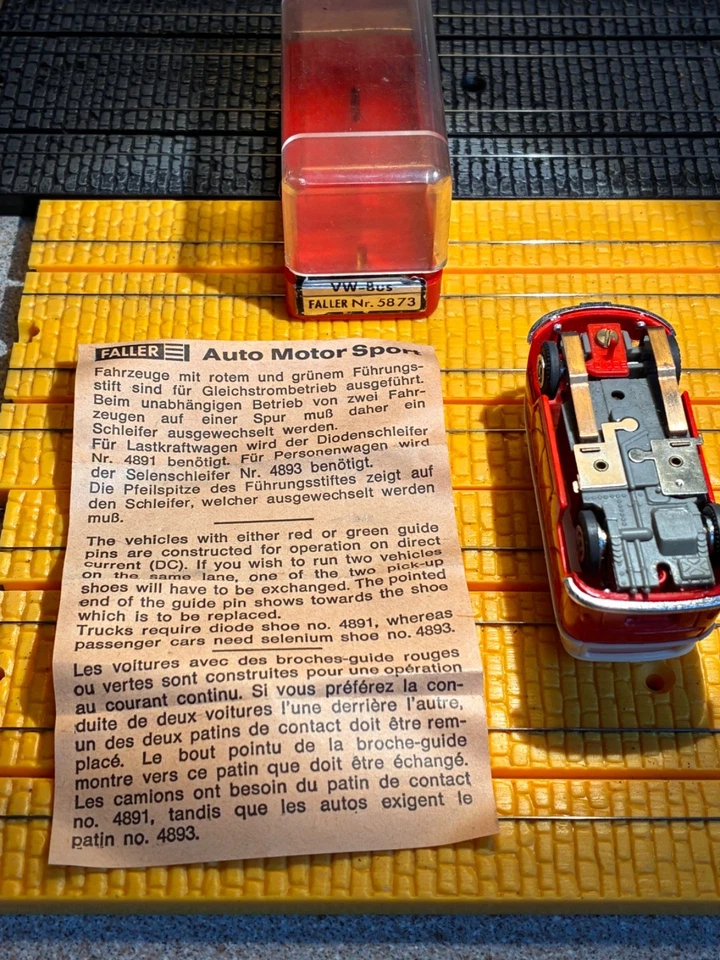 faller ams  VW bus T1  typ mit blockmotorchassis wie neu, original box - Bild 4 von 4