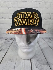 Star Wars Episode 7 The Force Awakens SnapBack Hat Cap Raised Logo Black Yellow